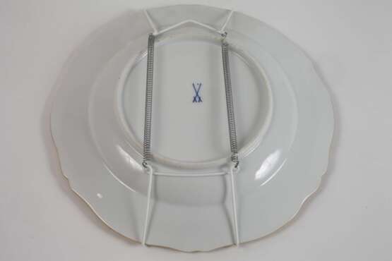 Meissen Wandteller "Figurenmalerei nach Watteau" - Foto 3