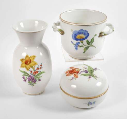Meissen Konvolut Blumenmalerei - photo 1