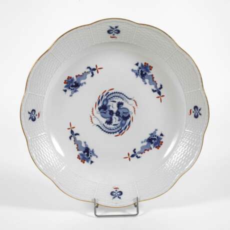Meissen großer Wandteller "Reicher blauer Drache" - photo 1