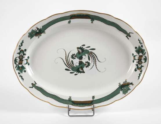 Meissen große Platte "Reicher grüner Drache" - photo 1