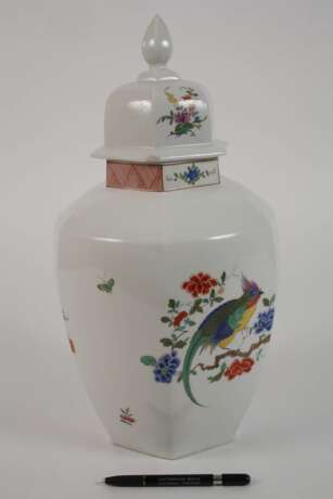 Meissen große Deckelvase Indischmalerei - photo 2