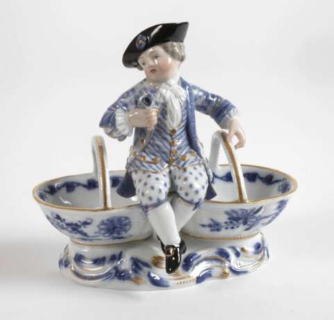Meissen figürliche Saliere "Zwiebelmuster" - photo 1