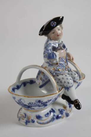 Meissen figürliche Saliere "Zwiebelmuster" - photo 2