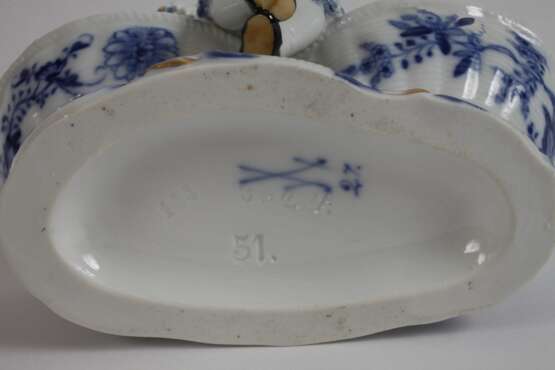 Meissen figürliche Saliere "Zwiebelmuster" - photo 5