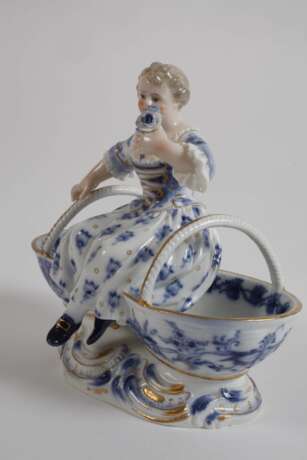 Meissen figürliche Saliere "Zwiebelmuster" - photo 2