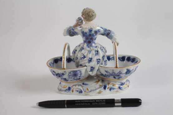 Meissen figürliche Saliere "Zwiebelmuster" - photo 3
