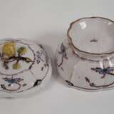 Teller und Deckeldose Fayence - photo 4