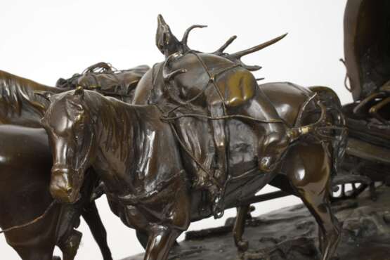 R. Clark, Chuck Wagon mit Reiter und Pferden - Foto 3