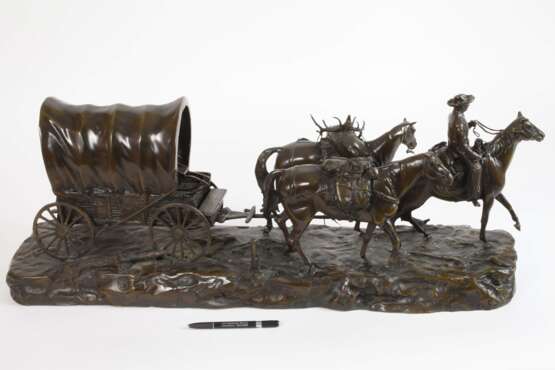 R. Clark, Chuck Wagon mit Reiter und Pferden - Foto 7