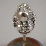 Silber Kopf eines Cherub - Foto 2