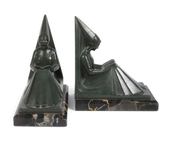 Max le Verrier, Paar Buchstützen Art déco - photo 1