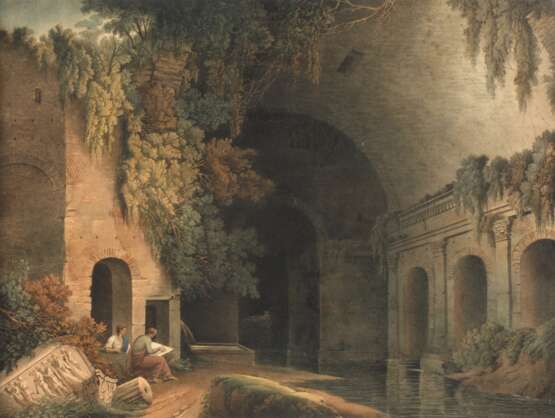 Francis Jukes, Die Egeria-Grotte bei Rom - фото 1