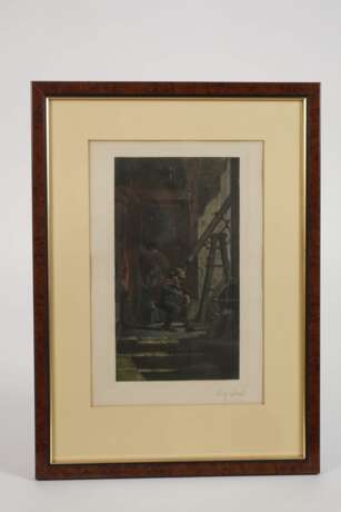 Robert Jakob Bock, Drei Radierungen nach Spitzweg - photo 2