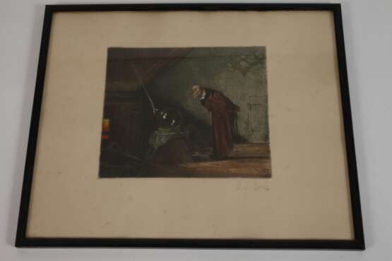 Robert Jakob Bock, Drei Radierungen nach Spitzweg - photo 6