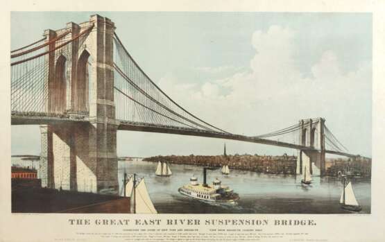 Ansicht der Brooklyn Bridge in New York - photo 1