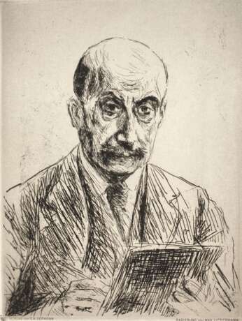Max Liebermann, Selbstbildnis zeichnend - photo 1