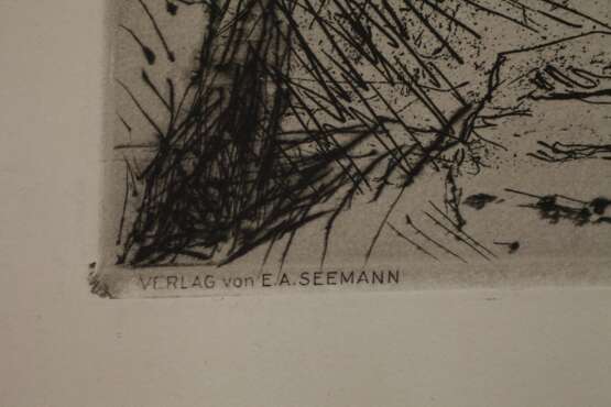 Max Liebermann, Selbstbildnis zeichnend - photo 3