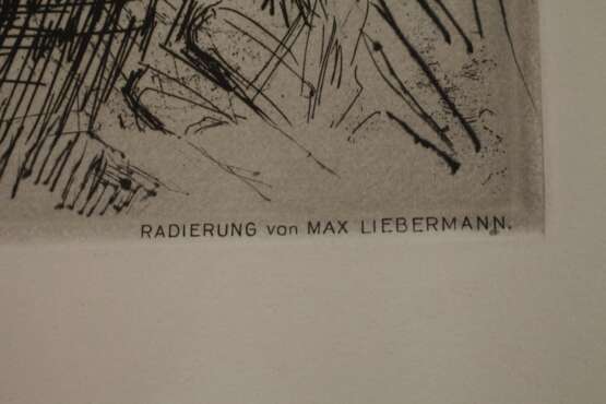 Max Liebermann, Selbstbildnis zeichnend - photo 4
