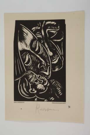 Karl Opfermann, Paar Holzschnitte - photo 2