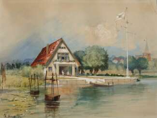 Willi Eplinius, Bootshaus an der Havel