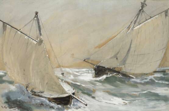 Georg Romin, Segelboote auf hoher See - photo 1