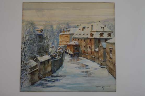 Oskar Schmidt,"Kanal in Prag" - photo 2