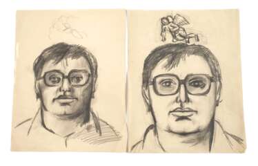 Hans Ticha, attr., Zwei Portraits Eckhard Krumbholz 