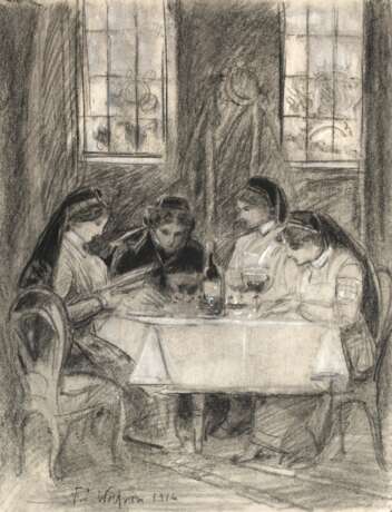 Friedrich Ernst Wolfrom, attr., Nonnen zu Tisch - фото 1