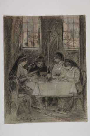 Friedrich Ernst Wolfrom, attr., Nonnen zu Tisch - фото 2