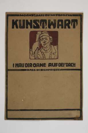 Entwurfszeichnung Titelblatt "Kunstwart" - photo 2