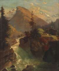 Franz Leuteritz, &quot;Der Wasserfall bei Gastein&quot; 
