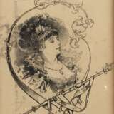 Hermann Vogel, Vignette mit Damenportrait - Foto 1