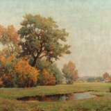 Johannes Berger, "Herbstwald am Dorf" - фото 1
