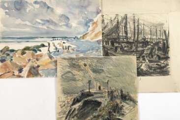 Hanns Georgi, Konvolut Aquarelle und Zeichnung 