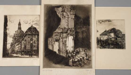 Georg Jahn, Blick auf die Frauenkirche in Dresden - photo 1