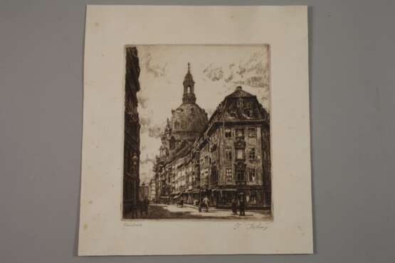 Georg Jahn, Blick auf die Frauenkirche in Dresden - photo 2