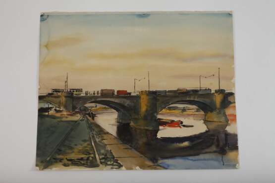 Alfred Tröger, "Elbbrücke in Dresden" - photo 2