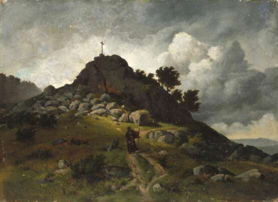 Hugo Börner, Landschaft mit Kapuzinermönch - photo 6