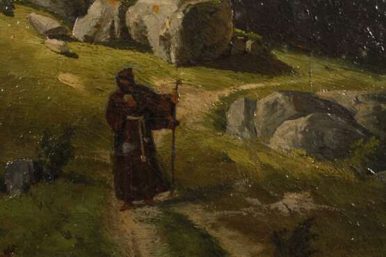 Hugo Börner, Landschaft mit Kapuzinermönch - photo 1