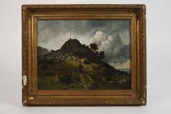 Hugo Börner, Landschaft mit Kapuzinermönch - photo 2