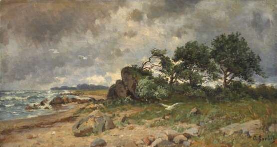 Oskar Goebel, attr., "Vilm im Sturm" - photo 1