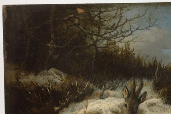 Georg Höhn, Liegender Rehbock im Schnee - photo 5