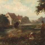 Henry Martin, attr., Mädchen an der Flussmühle - photo 1