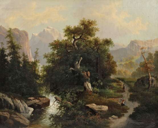 A. Melzer, Romantische Gebirgslandschaft - photo 1
