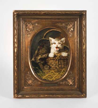 Hans Werner Schmidt, Katzen im Körbchen - photo 1