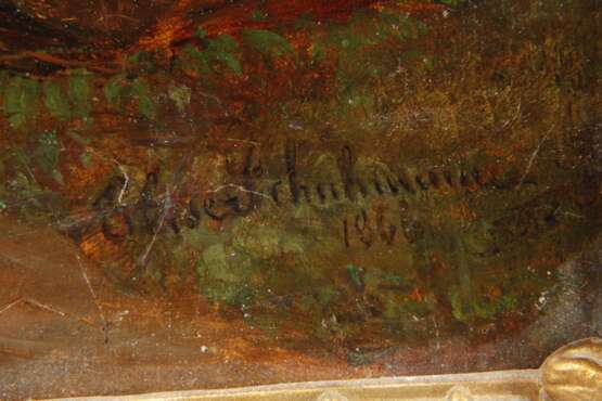 Schuhmann, Mutter und Kind Schafe treibend - photo 3