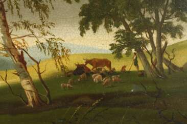 Landschaft bei aufziehendem Gewitter 