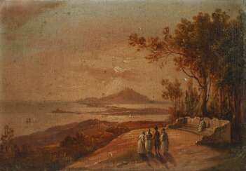 Blick von Amalfi auf die Insel Ischia 