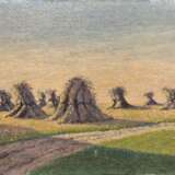 Gottfried Beyer, Kornnocken im Abendlicht - Foto 1