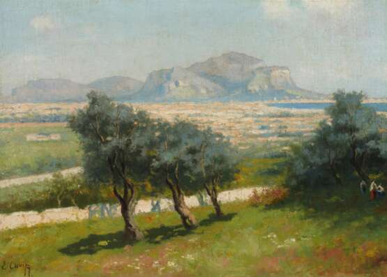 Erminio Kremp, Bei der Olivenernte vor Palermo - photo 1 Erminio Kremp, Bei der Olivenernte vor Palermo - photo 1